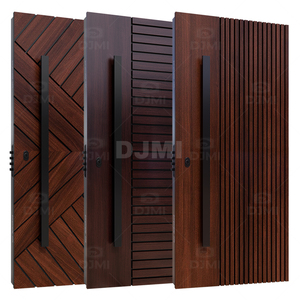 Trung Quốc Hàng Đầu Nhà Máy Hiện Đại Lối Vào Porte Khu Dân Cư Gỗ Rắn Cửa Cho Chính Nhập Phía Trước Rắn Gỗ Pivot Cửa Cho Nhà - Product Image 2