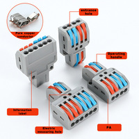 Bloque de terminales de conector rápido, dos, cuatro, 622, dos, seis, tres, seis, aplicación de energía, conectores de contacto de cobre, dos, cuatro,
