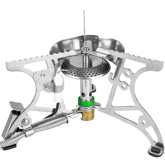 Camping Gas Stove Backpack Stove Windproof Foldable With Piezoelectric Ignition Portable Camping Stove