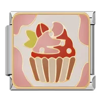 Hapiship 2024 Frauen geschenk bunte Brot kuchen Perlen Edelstahl italienisches Armband bezaubert DJ1359-AB