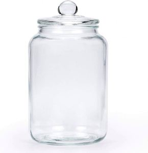 Tarro de Vidrio Grande Contemporáneo de Grado Alimenticio al por Mayor, de 1 a 20 Litros, con Boca Ancha, para Almacenamiento en Despensa, con Tapa de Madera de Acacia, Apto para Congelador - Product Image 2