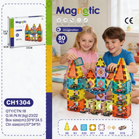 Juego de Bloques Magnéticos para Construir un Estacionamiento con Autos y Aviones de 5.5CM, Bloques de Construcción STEM Educativos, Venta al Por Mayor para Niños