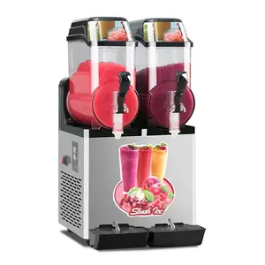 Kualitas Tinggi 2 Tank Slash Mesin Es Lumpur Mesin Slush Granita Machine