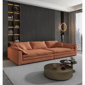 Высококачественный Современный итальянский дизайнерский секционный диван, набор диванов для виллы, гостиной, угловой тканевый диван L-образной формы