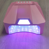 Lampu pengering kuku Gel cepat isi ulang daya Cepat cahaya pengering kuku Gel Led tangan ganda Logo kustom rendah lampu kuku untuk Gel
