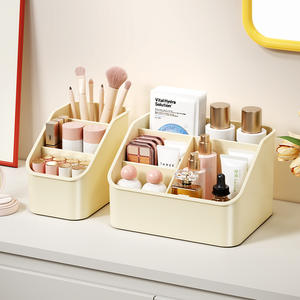 Caja de almacenamiento de escritorio Chaozhou 4 en 1, organizador de plástico con divisiones para maquillaje y material de oficina, capacidad de 1 litro - Product Image 2