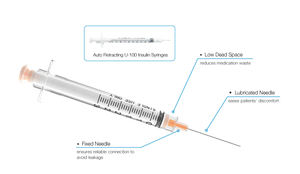 Seringues à <span class=keywords><strong>tuberculine</strong></span> à rétraction automatique Seringues pour allergies Seringues de sécurité - Product Image 5