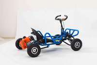 Go Kart de Alta Velocidad de 35 km/h para Adultos, 90 CC, 2 Tiempos, Gasolina, Todoterreno, Arranque Manual Opcional, Neumáticos de 4/6 Pulgadas