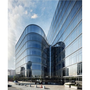 Tòa nhà căn hộ tấm kính cách nhiệt mặt tiền thông gió trang trí tường Rèm Kính Thấp <span class=keywords><strong>E</strong></span> - Product Image 3