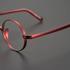 Gafas con montura de alta calidad, lentes ópticas antiluz azul de acetato - Product Image 5