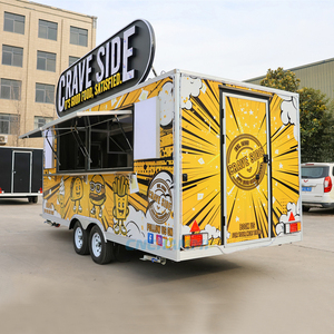 Chammp Remolque de Comida, Carro de Comida Callejera, Camioneta de Pizza Móvil Personalizada, Remolque <span class=keywords><strong>con</strong></span> Parrilla para Venta en EE. UU. Totalmente Equipado - Product Image 2