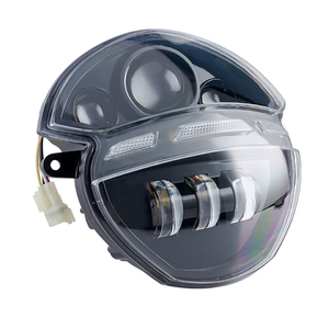 Phare de moto noir amélioré haute puissance YongJin avec DRL pour <span class=keywords><strong>Ducati</strong></span> <span class=keywords><strong>Monster</strong></span> 695, 696, 795, 796, 1100, 1100S & EVO - Product Image 3