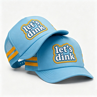 Gorra Deportiva Clásica con Logotipo Bordado Personalizado, Gorra Trucker de 5 Paneles con Visera Curva Vintage, Transpirable, de Espuma y Malla