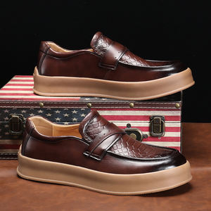 Nouvelles Chaussures Décontractées en Cuir pour Hommes 2025 – Style Rétro Tendance avec Tige en Cuir PU – Mocassins Habillés à Enfiler - Product Image 1