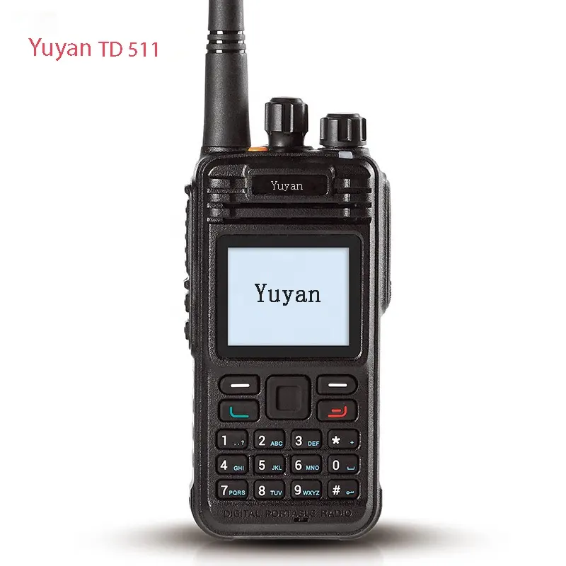 Yuyan TD511 DMR radio dua arah IP68 tahan air AES256 enkripsi man down hands free kualitas tinggi manufaktur walkie talkie