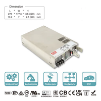 Alimentation haute puissance Meanwell pour machines laser 3000W 24VDC 125A à sortie unique, alimentation à découpage pour usage industriel RSP-3000-24