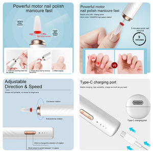 Trapano Elettrico Professionale per Unghie 15000RPM Ricaricabile Senza Fili in Acciaio Inossidabile Multifunzione Kupa - Product Image 4