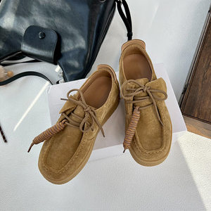 Chaussures décontractées pour femmes en cuir de mouton véritable, design italien, style lacets unique, respirantes et tendance pour l'automne et le printemps, idéales pour le quotidien - Product Image 5