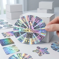 Autocollant holographique personnalisé 2D 3D, étiquette holographique laser, sceau de sécurité pour l'emballage de la marque
