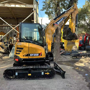 รถขุดตีนตะขาบยี่ห้อจีน SY35U ขนาด 3.5 ตัน แบบหมุนหางได้ 0 องศา เหมาะสำหรับโครงการปรับปรุงภูมิทัศน์ในเมือง - Product Image 1