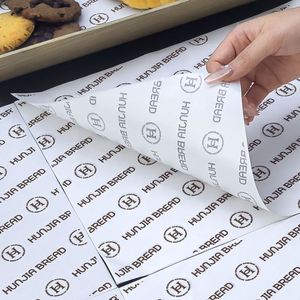 Custom Disposable Food Grade Eco-Friendly Biodegradable Recyclable <b>Greaseproof</b> PE Coated <b>Paper</b> Sandwich Hamburger Wrapping - Product Image 4