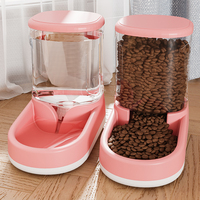 Dispenser Air Otomatis Ramah Lingkungan Tahan Lama 2-in-1 Anti Bocor Anti Selip dengan Sistem Aliran Otomatis untuk Anjing dan Kucing