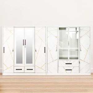 Armario de Dormitorio Contemporáneo de Acero Pintado de Alta Calidad y Durabilidad con Puertas Corredizas - Fábrica OEM - Product Image 1