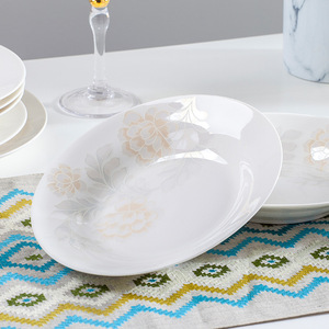 Ceramic Dishes Household European-style Embossed Phnom Penh Cutlery Plate <b>Set</b> Luxury Ceramic Dinner Plate Cutlery - Product Image 6