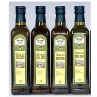 Bouteille en verre vert antique de 1L 1000ml pour l'huile d'olive