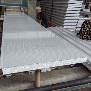 Panneau <span class=keywords><strong>de</strong></span> toiture sandwich en EPS, panneau sandwich isolé en EPS, panneau <span class=keywords><strong>de</strong></span> <span class=keywords><strong>plafond</strong></span>, panneau mural intérieur et extérieur - Product Image 3