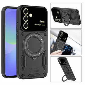 Fundas de teléfono móvil con anillo de dedo para <span class=keywords><strong>Samsung</strong></span> <span class=keywords><strong>Galaxy</strong></span> A17 A07 A16 A06 A26 A36 A56 A05S A50 S26 Pro Edge S25, fundas ultra a prueba de golpes - Product Image 6