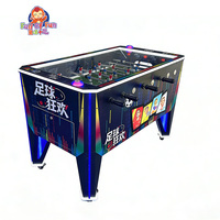 Table de baby-foot métallique d'intérieur avec garantie d'un an, équipement commercial pour salle de jeux en anglais