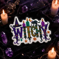 Produit Tendance : Patchs Brodés Personnalisés Thème Sorcière d'Halloween, Thermocollants, Fourniture Directe Usine