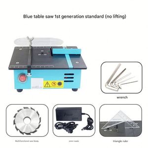 Mini 96w Portable Multifunctional Table Saw Acrylic Cork Cutting Machine DIY Cutting <b>Tool</b> Woodworking <b>Bench</b> Lathe Cutter Machine - Product Image 3