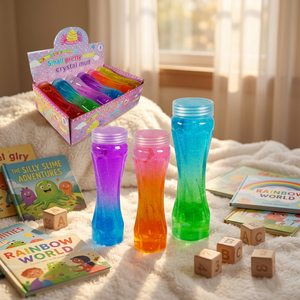 Crystal Mud Slime <b>Modeling</b> <b>Clay</b> Glitter Sensory Playdough Jar Toy for 5 to 7 Years Old Kids Fidget Gift Kit - Product Image 2