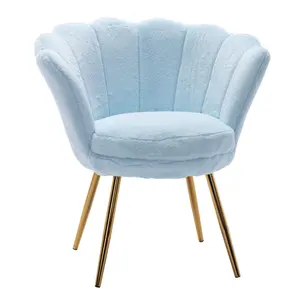 Kursi lengan Nordic, furnitur kursi ruang tamu sherpa modern meja sofa tunggal mewah dan kursi untuk ruang tamu sofa