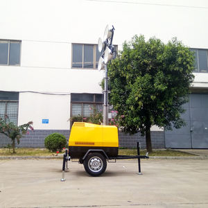 Torre de Iluminación Tipo Remolque para Exteriores de 7M 9M con Luces de Haluro Metálico Regulares - Product Image 3