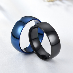 18K PVD Gold & Silver Stainless Steel Classic <b>Dome</b> Band <b>Ring</b> | High Polish Comfort Fit Wedding <b>Ring</b> for Men & Women - Product Image 6