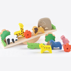 Giocattoli del bambino Sveglio Animale della Foresta Heyi Blocchi di Costruzione <span class=keywords><strong>In</strong></span> <span class=keywords><strong>Legno</strong></span> Balance Giocattoli di <span class=keywords><strong>Legno</strong></span> Per I Bambini Creativi Assemblaggio Giocattoli Educativi - Product Image 2