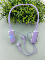 Casque audio KL50 à porter autour du cou, pour le sport, la remise en forme, les activités de plein air, le streaming en direct, avec écran numérique, fente pour carte TF