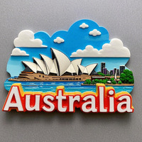 Aimant de réfrigérateur 3D Animaux Sauvages d'Australie, Souvenir de Voyage, Cadeau, Décoration de Cuisine, Autocollant Magnétique, Aimant de Réfrigérateur Australien