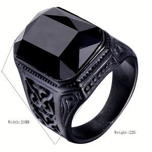 Anillo de Plata Estilo Sello Clásico con Opciones de Rubí y Zafiro, Diseño Audaz con Piedra de Corte Esmeralda para Hombre - Product Image 4