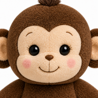 Peluche singe debout de 40 cm avec rembourrage en coton PP, tenue et chaussures personnalisables, jouet en peluche sur mesure OEM/ODM pour la vente en gros