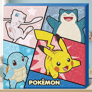 Kit de Pintura de Diamantes 5D DIY con Diseño de Pokémon Saltando, 25x25cm, Coreano, Cobertura Total, Punto de Cruz, Manualidades, Distribuidor Mayorista - Product Image 2
