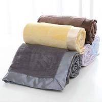 Couverture en polaire pour bébé super douce à motif solide en gros Jeté tricoté de qualité avec impression personnalisée pour l'hiver