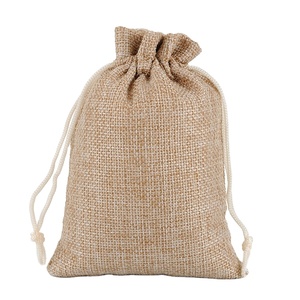 Sac à cordon en jute personnalisé, recyclable, écologique, durable, avec impression personnalisée - Product Image 1