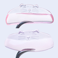 LiBeauty Coussinets en silicone auto-adhésifs pour rehaussement de cils, pour salon, avec marque privée, réutilisables, forme oreille de chat, tiges coréennes pour rehaussement de cils