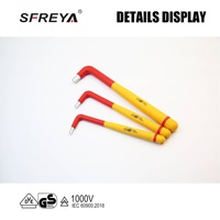 SFREYA Ensemble d'outils isolés 16 pièces Poignée isolée Outil industriel léger Haute dureté Ensemble d'outils multifonctionnels S678A-16