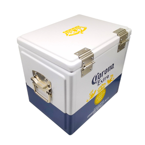 Logotipo de corona portátil Branding Beer bar Restaurante Ice Chest Table Retro Cooler Box - Product Image 2