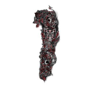 Tatouages minimalistes noirs et gris pour toute la manche, application facile pour un <span class=keywords><strong>tatouage</strong></span> artistique complet de la manche - Product Image 2